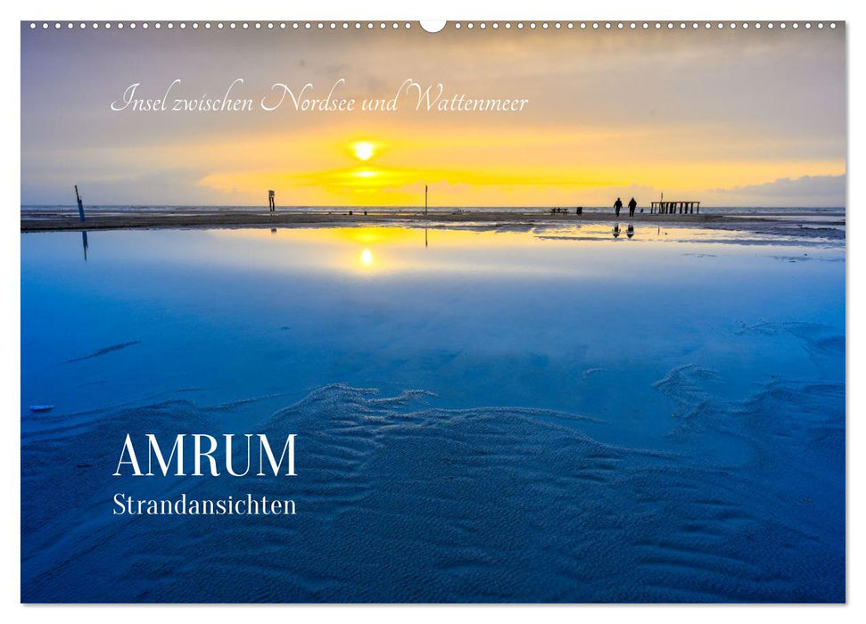 Einzigartige Strandansichten auf Amrum (CALVENDO Wandkalender 2026)