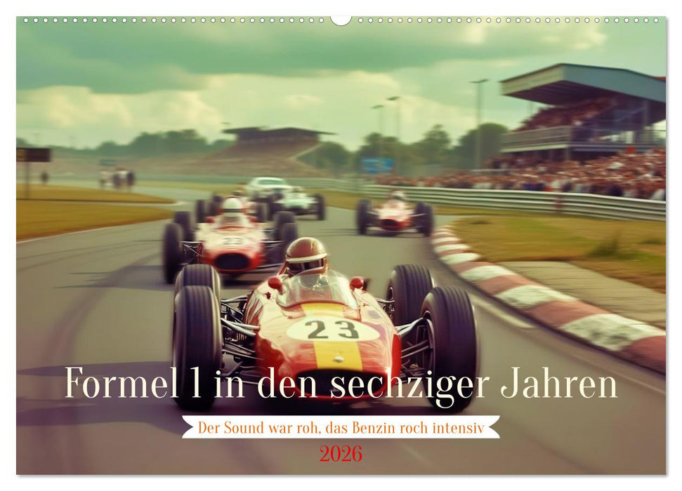 Formel 1 in den sechziger Jahren (CALVENDO Wandkalender 2026)