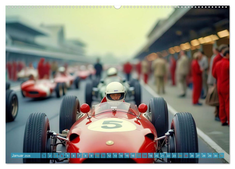 Formel 1 in den sechziger Jahren (CALVENDO Wandkalender 2026)