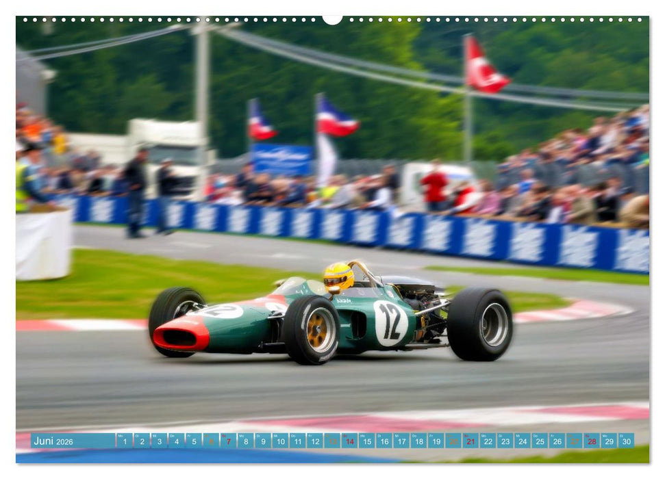 Formel 1 in den sechziger Jahren (CALVENDO Wandkalender 2026)