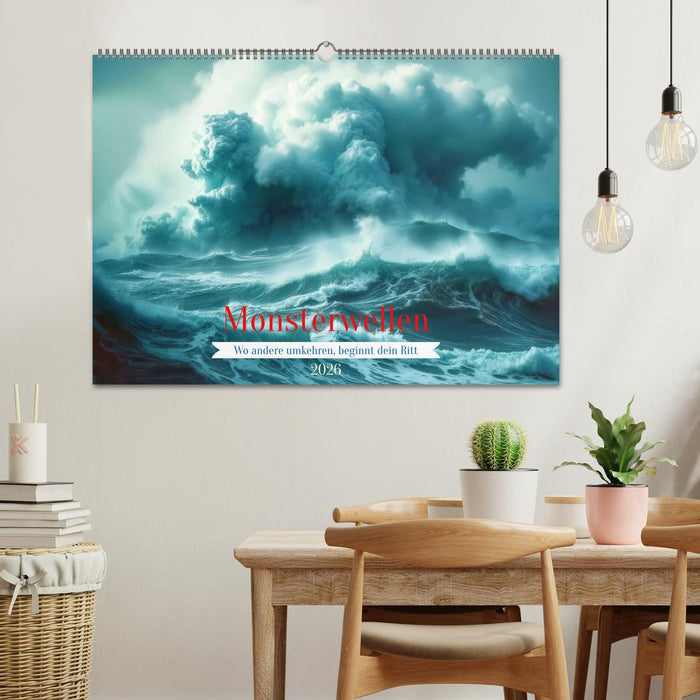 Monsterwellen (CALVENDO Wandkalender 2026)