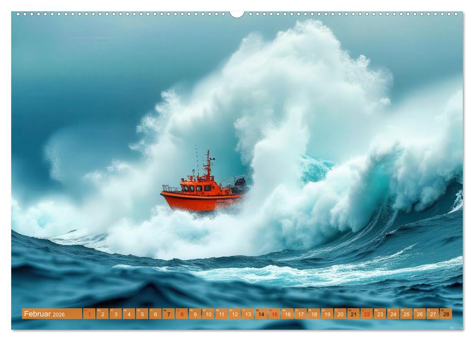 Monsterwellen (CALVENDO Wandkalender 2026)