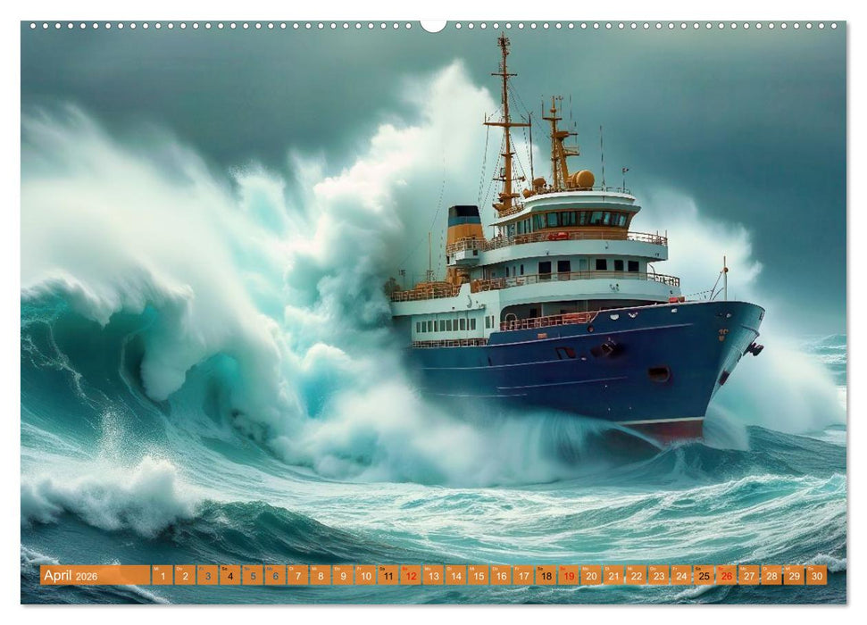 Monsterwellen (CALVENDO Wandkalender 2026)