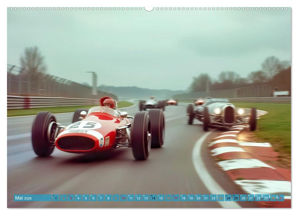Formel 1 in den sechziger Jahren (CALVENDO Premium Wandkalender 2026)