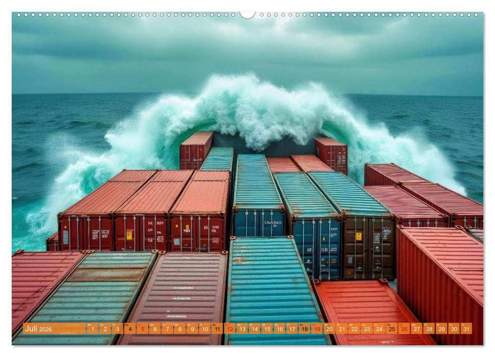 Monsterwellen (CALVENDO Premium Wandkalender 2026)