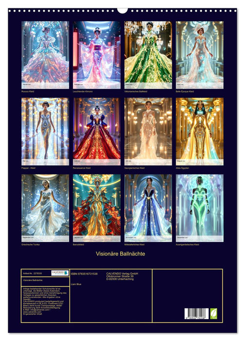 Visionäre Ballnächte (CALVENDO Wandkalender 2026)