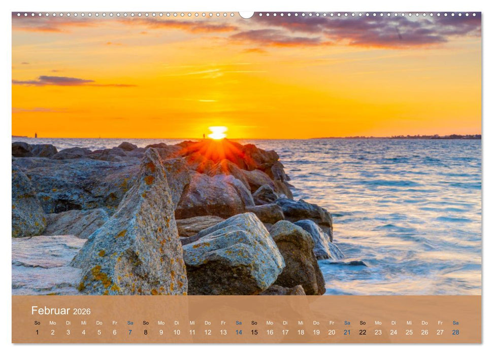 Die Bretagne - Sonne und das Meer (CALVENDO Wandkalender 2026)