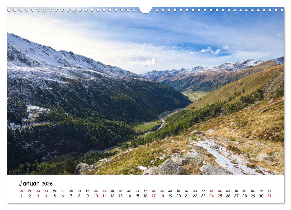 Zwischen Gipfeln und Geschichte - Der Vinschgau in Bildern (CALVENDO Wandkalender 2026)