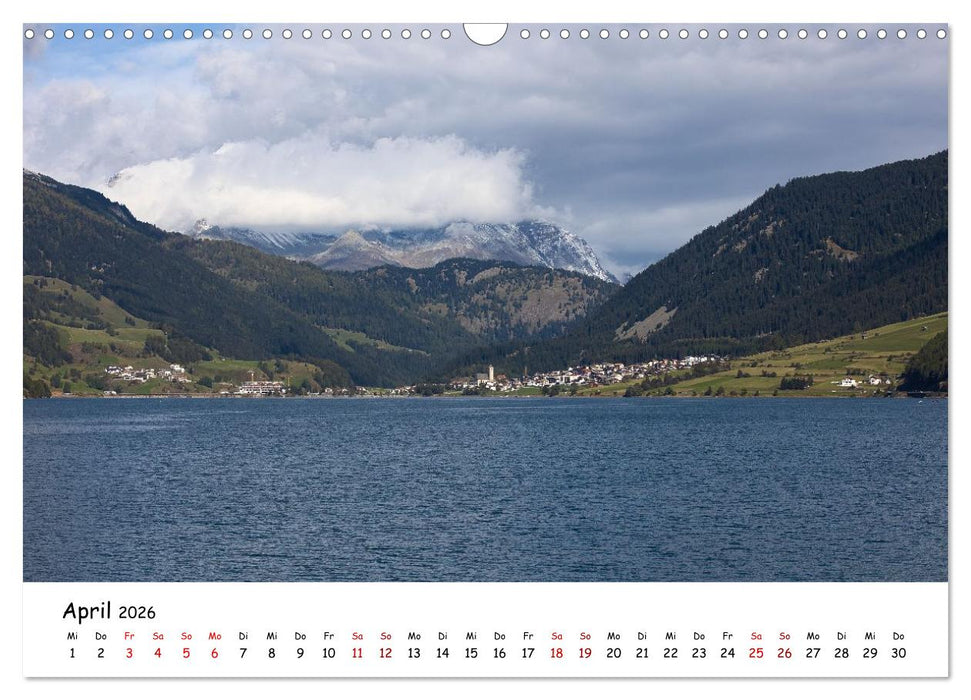 Zwischen Gipfeln und Geschichte - Der Vinschgau in Bildern (CALVENDO Wandkalender 2026)