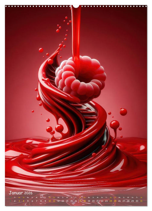 Quirlige Früchtchen (CALVENDO Premium Wandkalender 2026)