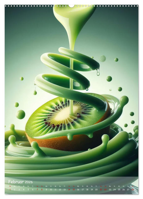 Quirlige Früchtchen (CALVENDO Premium Wandkalender 2026)