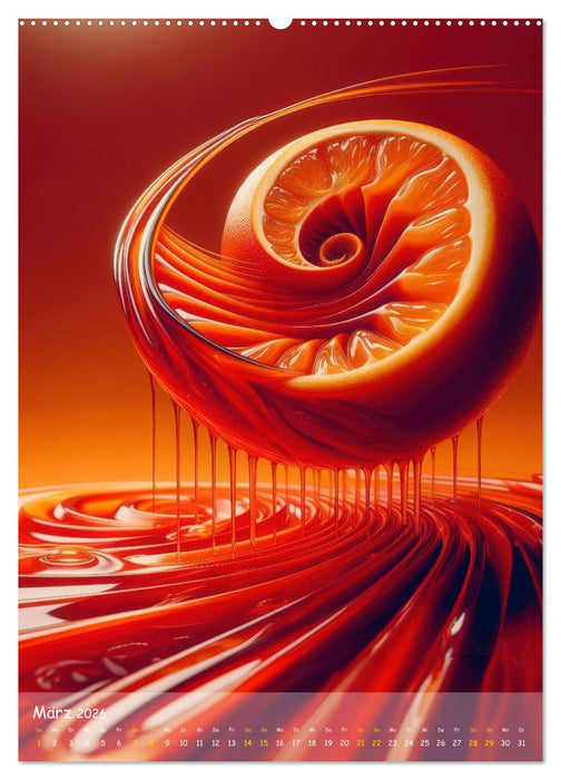 Quirlige Früchtchen (CALVENDO Premium Wandkalender 2026)