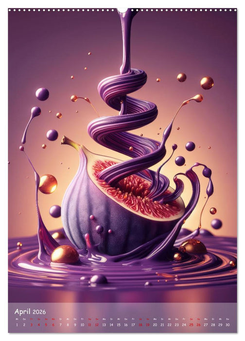 Quirlige Früchtchen (CALVENDO Premium Wandkalender 2026)