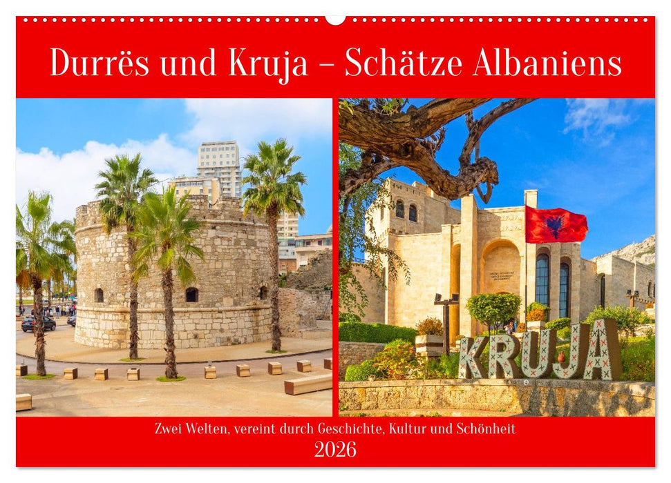 Durrës und Kruja – Schätze Albaniens (CALVENDO Wandkalender 2026)