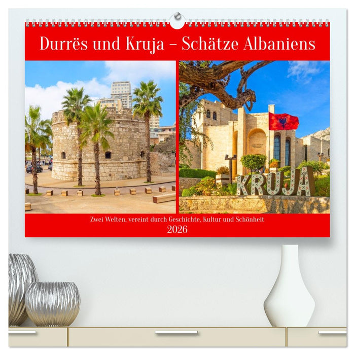 Durrës und Kruja – Schätze Albaniens (CALVENDO Premium Wandkalender 2026)