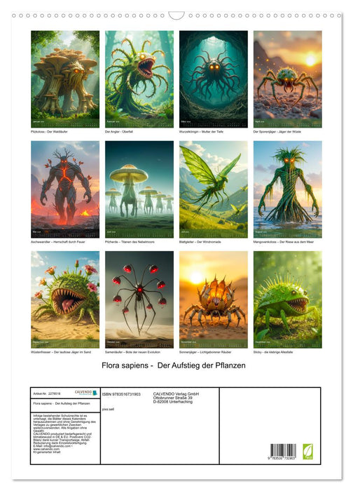 Flora sapiens - Der Aufstieg der Pflanzen (CALVENDO Wandkalender 2026)