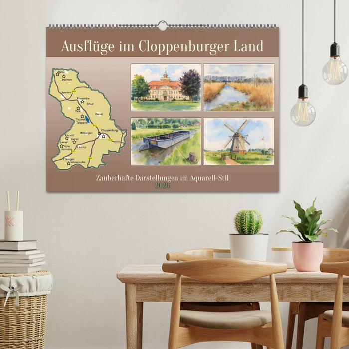 Ausflüge im Cloppenburger Land (CALVENDO Wandkalender 2026)