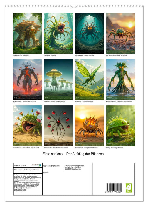 Flora sapiens - Der Aufstieg der Pflanzen (CALVENDO Premium Wandkalender 2026)