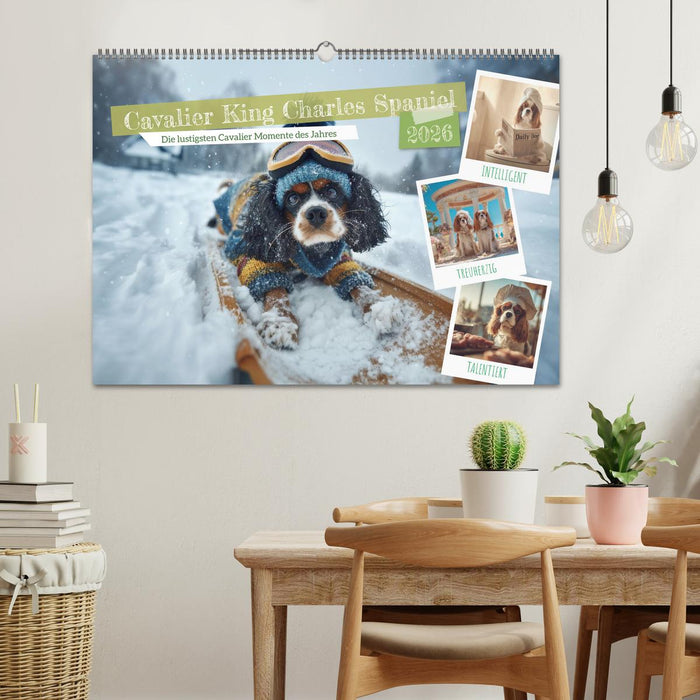 Cavalier King Charles Spaniel. Die lustigsten Cavalier Momente des Jahres. (CALVENDO Wandkalender 2026)