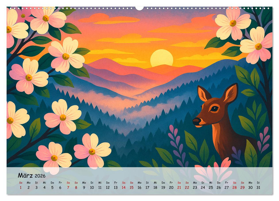 Nordamerika von Alaska bis Texas - Wild, Weit und Wunderschön (CALVENDO Premium Wandkalender 2026)