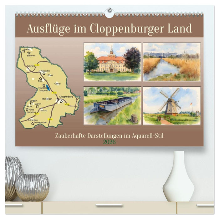 Ausflüge im Cloppenburger Land (CALVENDO Premium Wandkalender 2026)