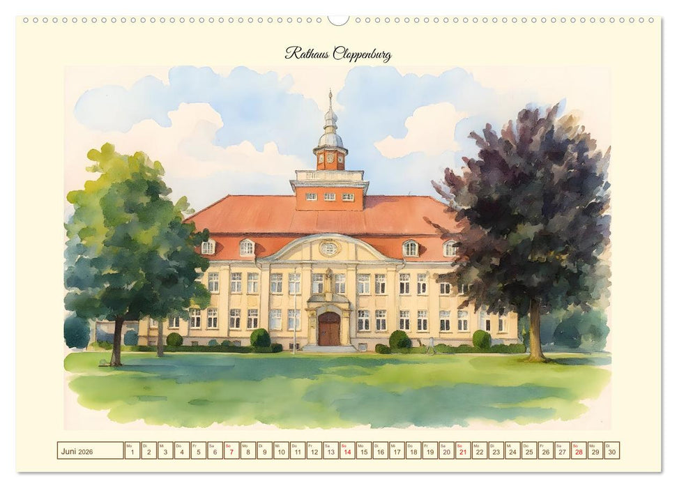 Ausflüge im Cloppenburger Land (CALVENDO Premium Wandkalender 2026)