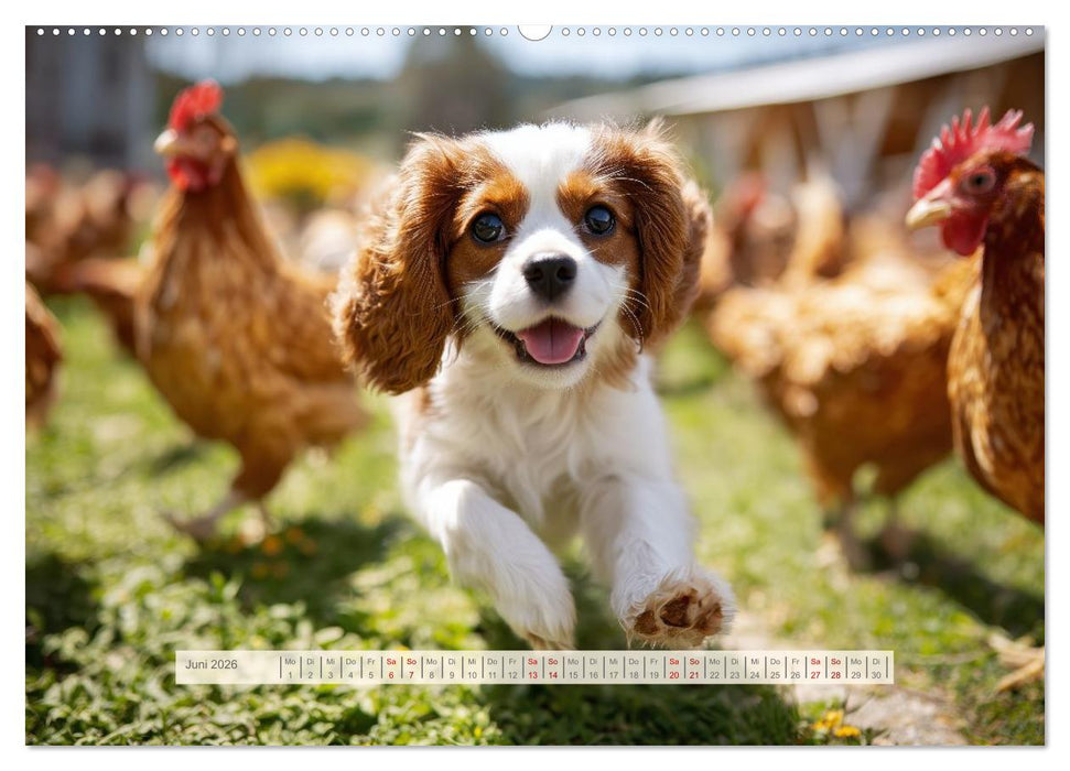 Cavalier King Charles Spaniel. Die lustigsten Cavalier Momente des Jahres. (CALVENDO Premium Wandkalender 2026)