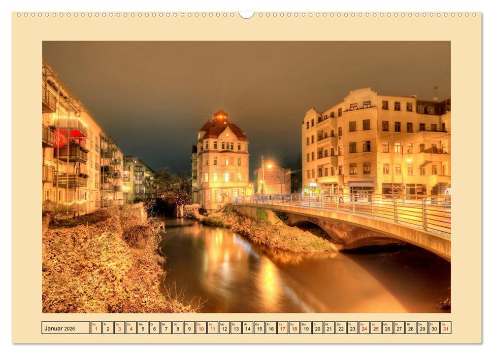 Stadtansichten von Halle an der Saale (CALVENDO Premium Wandkalender 2026)