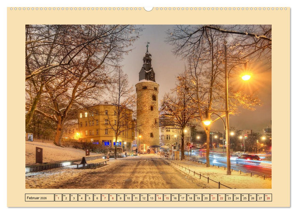 Stadtansichten von Halle an der Saale (CALVENDO Premium Wandkalender 2026)