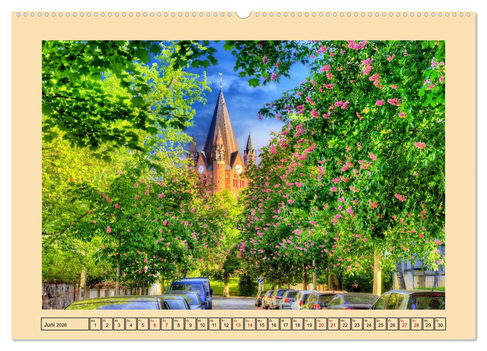 Stadtansichten von Halle an der Saale (CALVENDO Premium Wandkalender 2026)