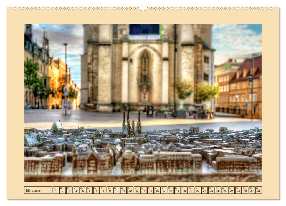 Stadtansichten von Halle an der Saale (CALVENDO Wandkalender 2026)