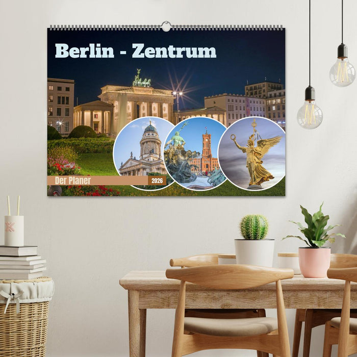 Berlin-Zentrum - Der Planer (CALVENDO Wandkalender 2026)