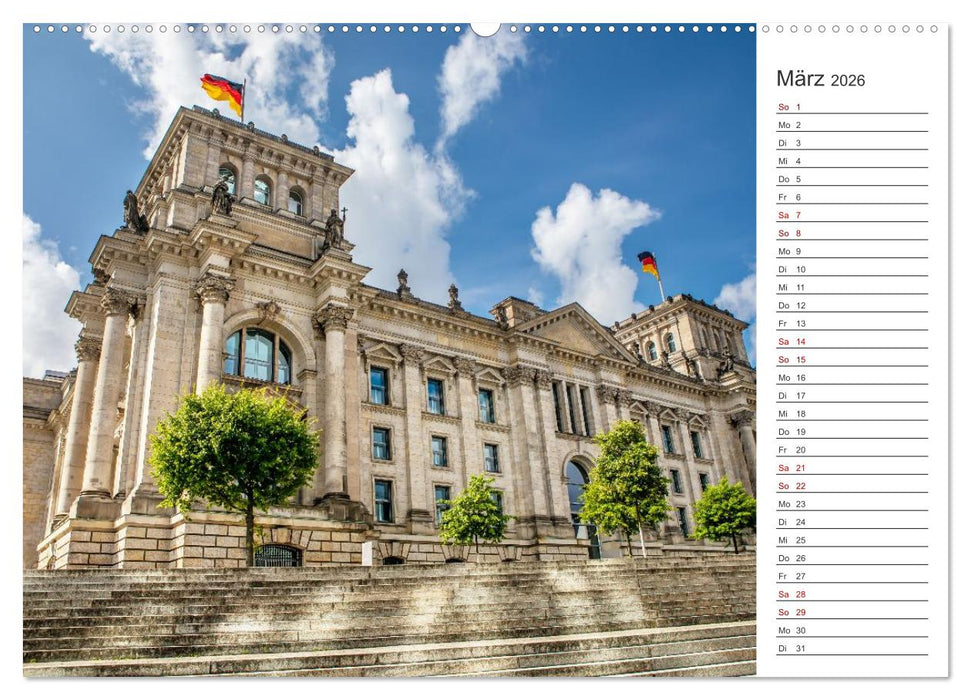 Berlin-Zentrum - Der Planer (CALVENDO Wandkalender 2026)