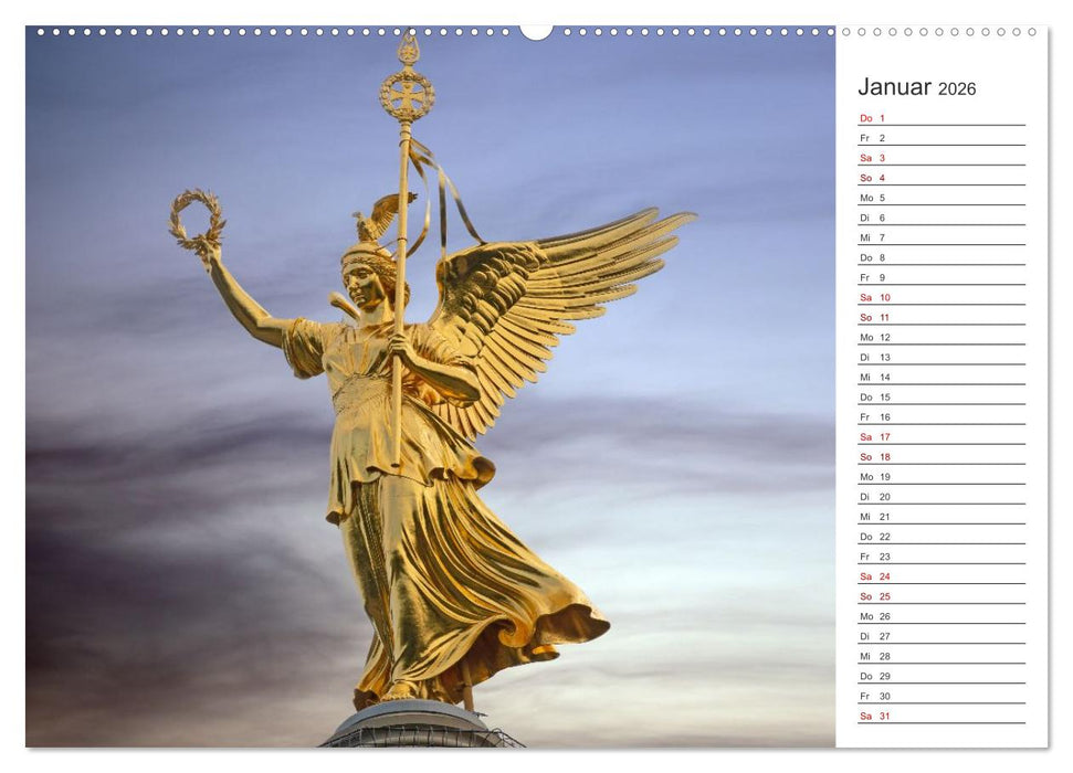 Berlin-Zentrum - Der Planer (CALVENDO Premium Wandkalender 2026)