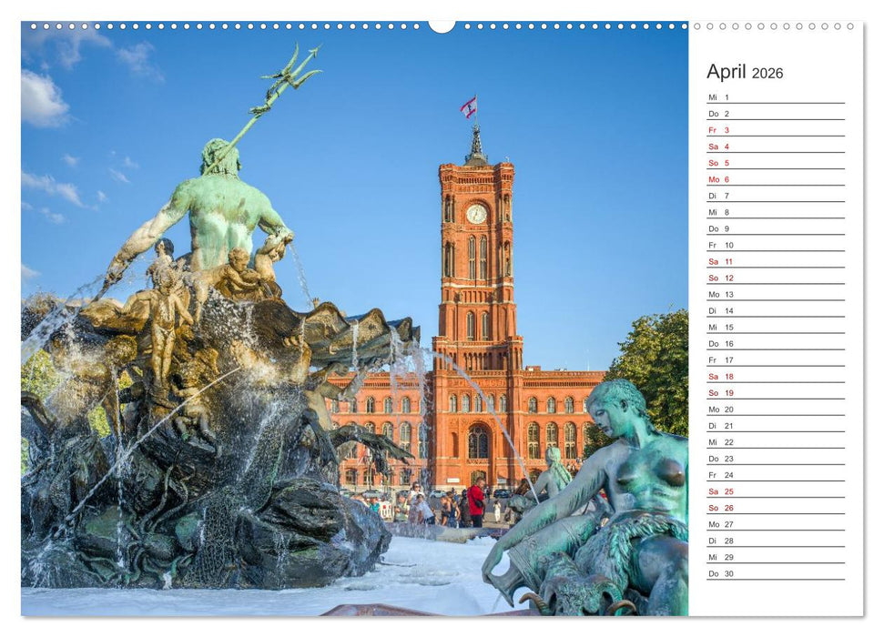 Berlin-Zentrum - Der Planer (CALVENDO Premium Wandkalender 2026)