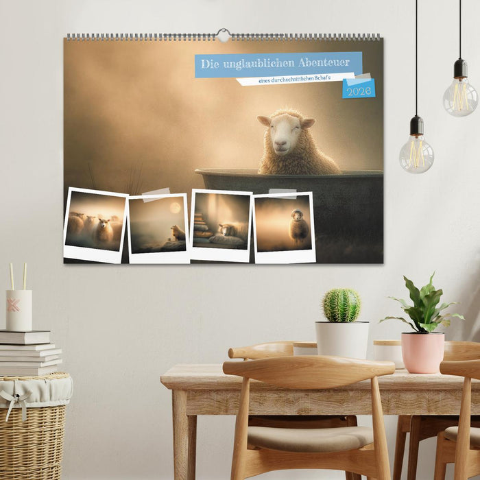 Die unglaublichen Abenteuer eines durchschnittlichen Schafs (CALVENDO Wandkalender 2026)
