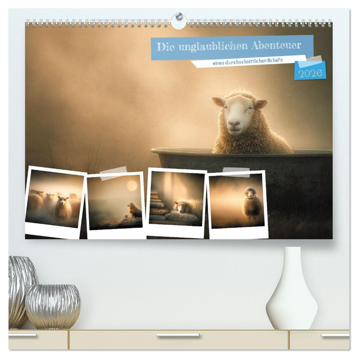Die unglaublichen Abenteuer eines durchschnittlichen Schafs (CALVENDO Premium Wandkalender 2026)