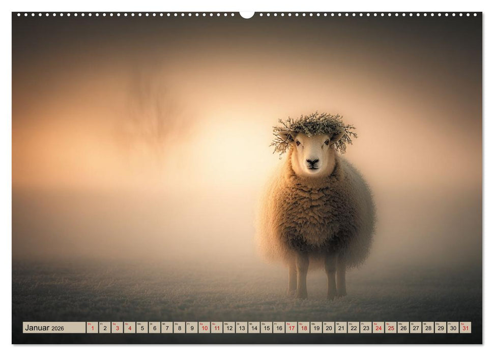 Die unglaublichen Abenteuer eines durchschnittlichen Schafs (CALVENDO Premium Wandkalender 2026)