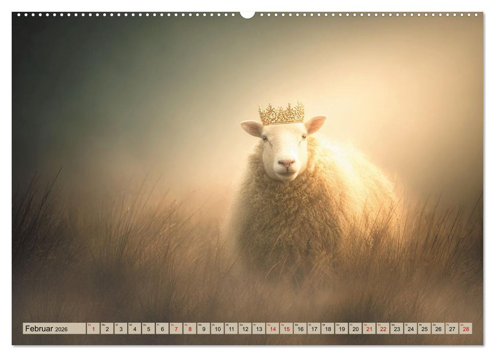 Die unglaublichen Abenteuer eines durchschnittlichen Schafs (CALVENDO Premium Wandkalender 2026)