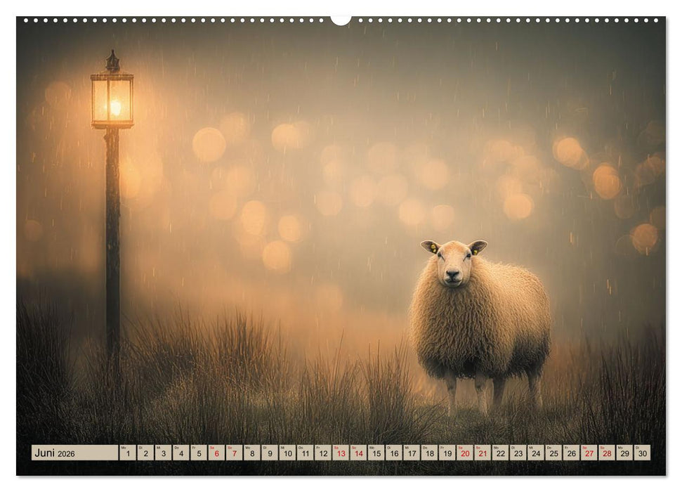Die unglaublichen Abenteuer eines durchschnittlichen Schafs (CALVENDO Premium Wandkalender 2026)