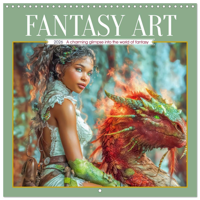 Fantasy Art - A charming glimpse into the world of fantasy (CALVENDO Monthly Calendar 2026)