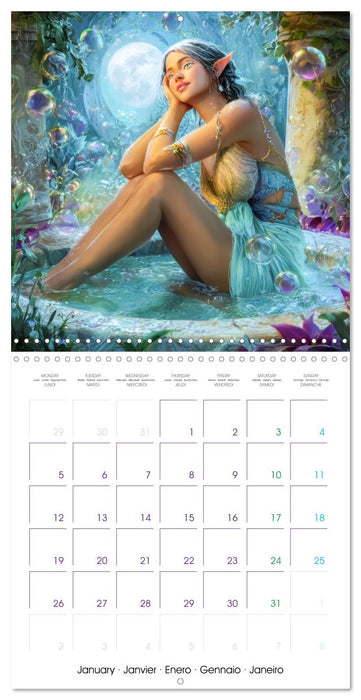 Fantasy Art - A charming glimpse into the world of fantasy (CALVENDO Monthly Calendar 2026)