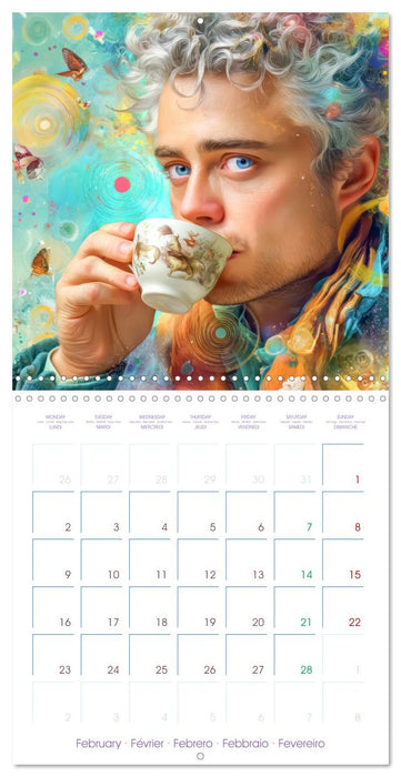 A cup of coffee - Is when happiness begins (CALVENDO Monthly Calendar 2026)