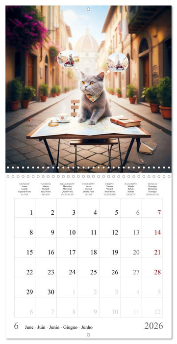 The Grey Lord on grand tour (CALVENDO Monthly Calendar 2026)