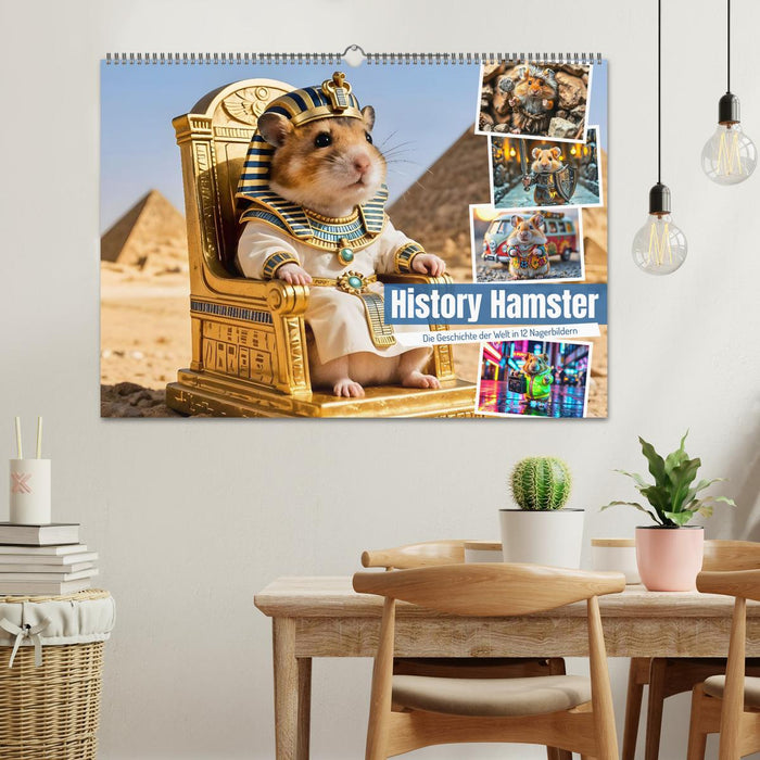 History Hamster - Die Geschichte der Welt in 12 Nagerbildern (CALVENDO Wandkalender 2026)