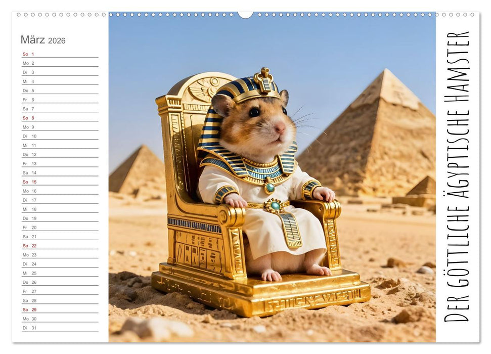 History Hamster - Die Geschichte der Welt in 12 Nagerbildern (CALVENDO Premium Wandkalender 2026)