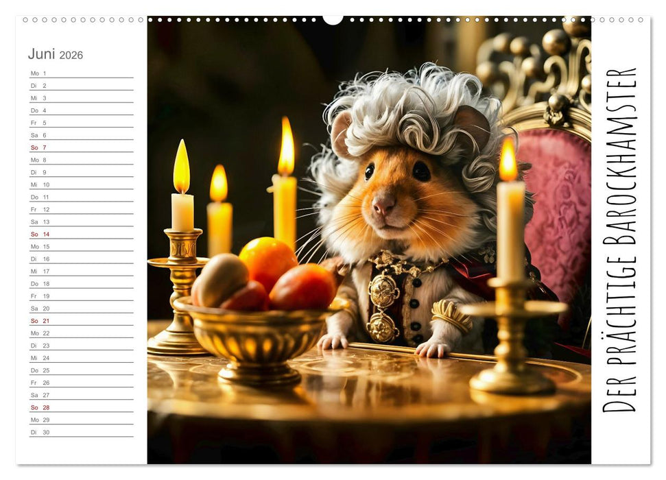History Hamster - Die Geschichte der Welt in 12 Nagerbildern (CALVENDO Premium Wandkalender 2026)