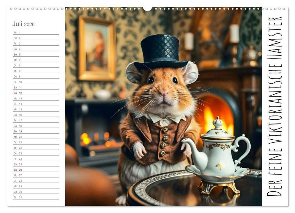 History Hamster - Die Geschichte der Welt in 12 Nagerbildern (CALVENDO Premium Wandkalender 2026)