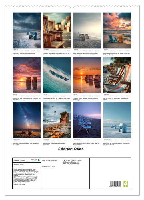 Sehnsucht Strand (CALVENDO Wandkalender 2026)