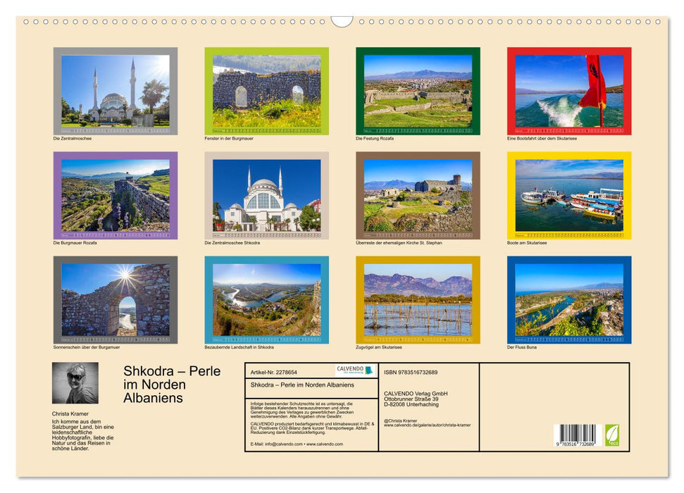 Shkodra – Perle im Norden Albaniens (CALVENDO Wandkalender 2026)